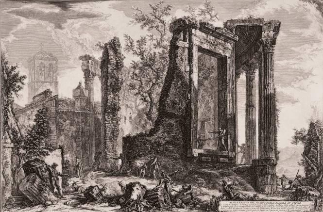 Altra veduta del tempio della Sibilla in Tivoli (Another view of the Sibylline Temple at Tivoli)