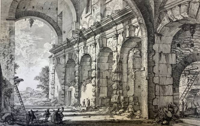 Veduta della Curia Ostilia (View of the Curia Ostilia)