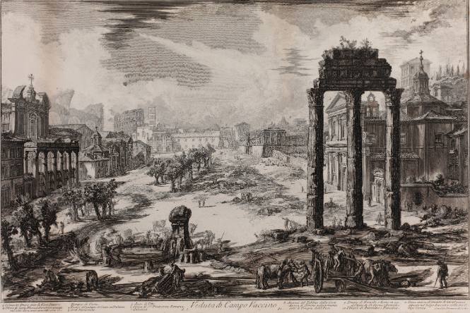 Veduta di Campo Vaccino (View of the Campo Vaccino [Forum Romanum])