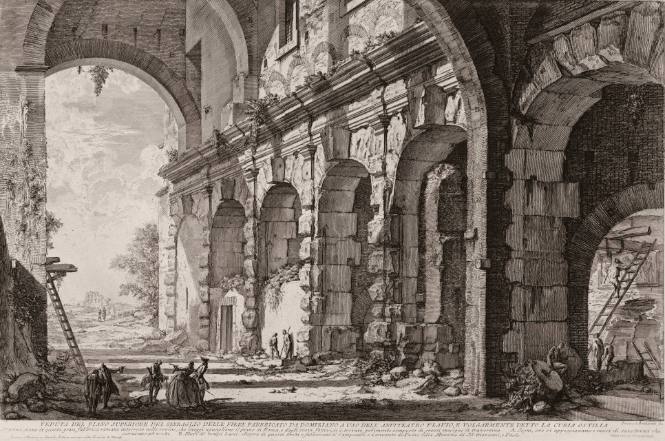 Veduta del piano superiore del Seraglio delle Fiere... (View of the upper storey of the cages for wild animals)