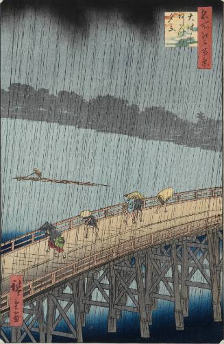 Sudden Shower over Shin-Ōhashi Bridge and Atake
