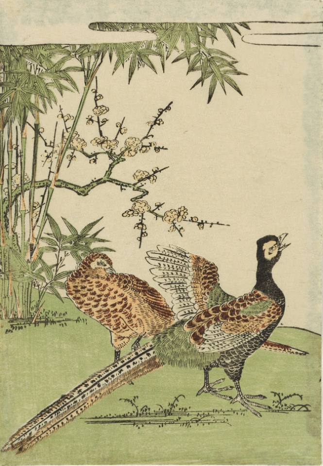 Pheasants among the Plum and Bamboo