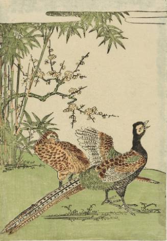 Pheasants among the Plum and Bamboo