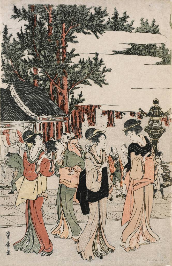  Myōhō-ji Temple at Horinouchi on New Year's Day
