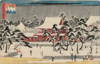 Zōjō-ji Temple at Shiba in the Snow