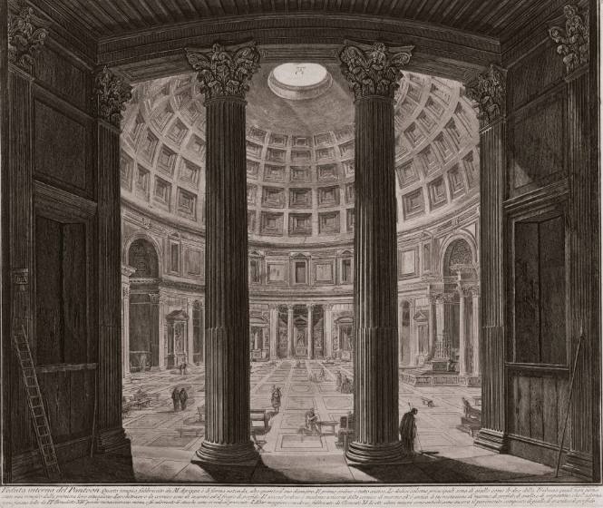 Veduta interna del Panteon (Interior view of the Pantheon)