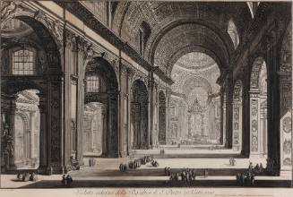 Veduta interna della Basilica di S. Pietro in Vaticano (Interior view of St. Peter's)