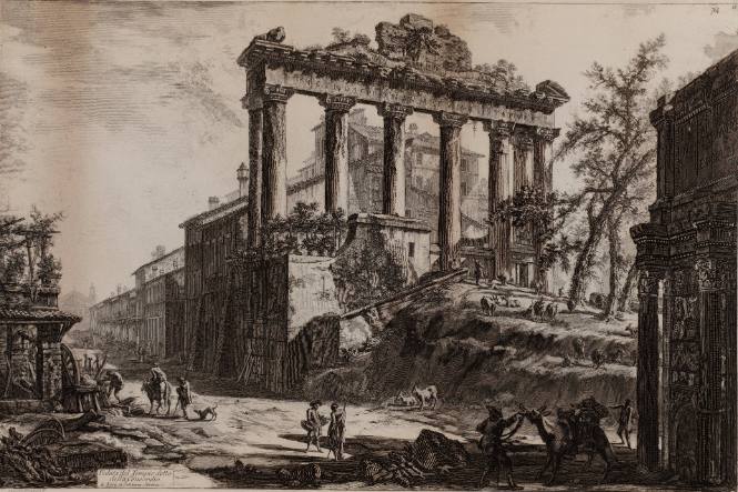 Veduta del Tempio detto della Concordia (View of the so-called Temple of Concord)