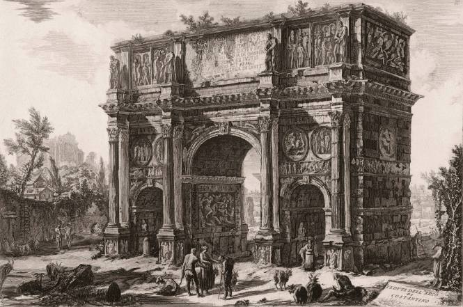 Veduta dell'Arco di Constantino (View of the arch of Constantine)