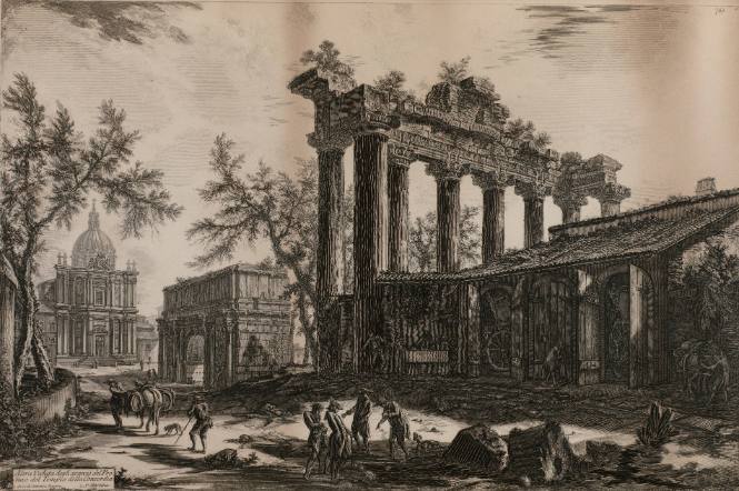 Altra veduta delgi avanzi del Pronao del Tempio della Concordia (Another view of the pronaos of the Temple of Concord)