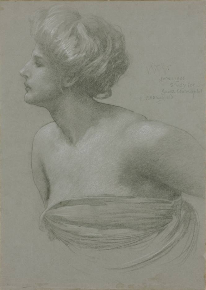 Study for Painting Westward in Iowa State Capitol