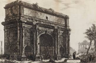 Veduta dell'Arco di Settimio Severo (View of the arch of Septimius Severus)