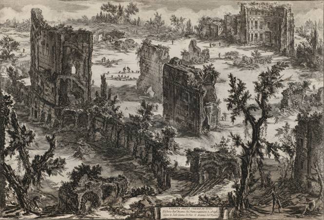 Veduta delle Terme di Tito (View of the baths of Titus)