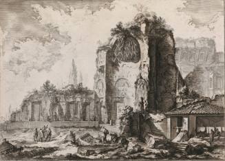 Veduta degli avanzi di due Treclini che appartenevano alla Casa aurea di Nerone... (Ruins of two triclinii which belonged to the Golden House)