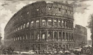 Veduta dell'Anfiteatro Flavio, detto il Colosseo (View of the Flavian Amphitheater, called the Colosseum)