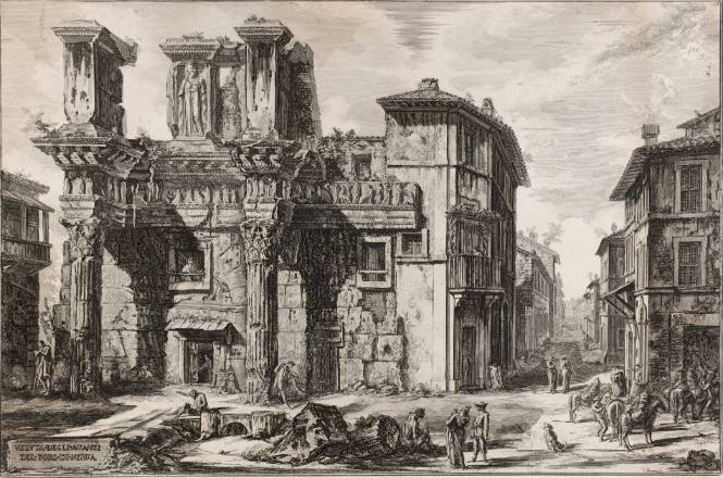 Veduta degli avanzi del Foro di Nerva (View of the Forum of Nerva)