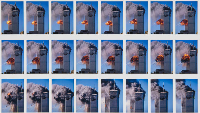 [Sequence: South Tower impact]