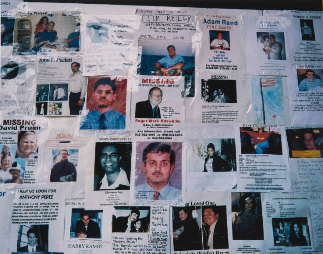 [Missing person posters]