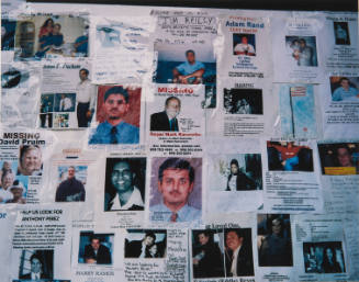 [Missing person posters]
