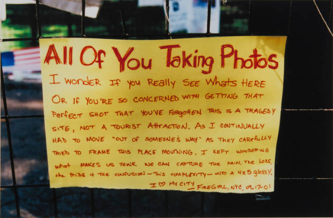 [Handwritten sign from Firegirl]