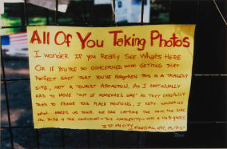 [Handwritten sign from Firegirl]