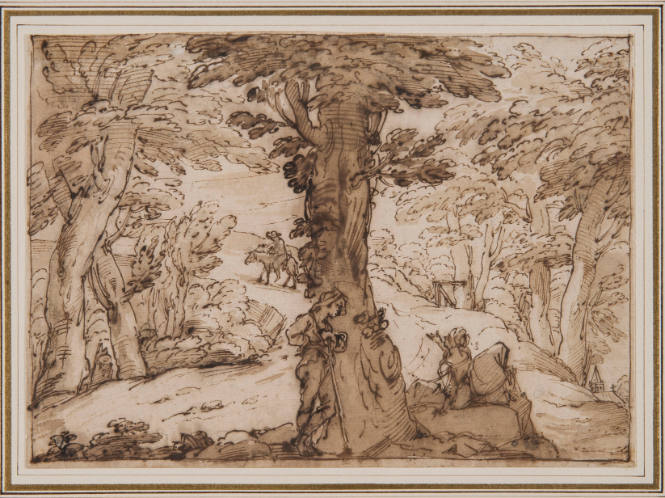 Landscape with Conversing Peasants