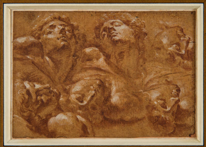 Six Studies of the Head of Michelangelo's Dying Slave
