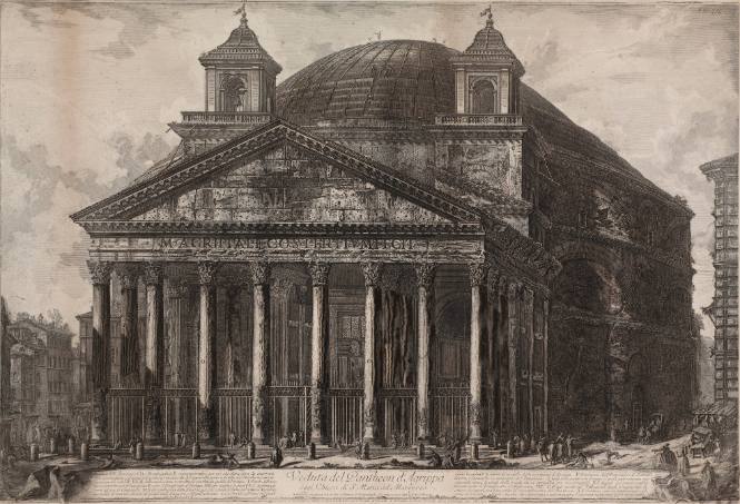 Veduta del Pantheon d'Agrippa, oggi Chiesa di S. Maria ad Martyre (View of the Pantheon [S. Maria ad Martyres])