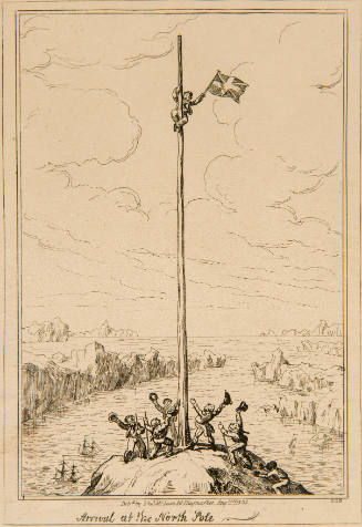 "Arrival at the North Pole" from "Cruikshankiana, an Assemblage of the Most Celebrated Works of George Cruikshank" 