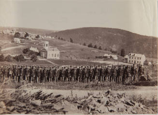Company A, New York State Militia on Maryland Heights, near Harper's Ferry, Virginia