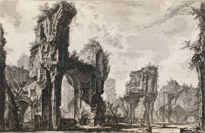 Rovine del Sisto, o sia della gran sala delle Terme Antoniniane (Ruins of the Xystus, the central hall of the Antoniane Baths)