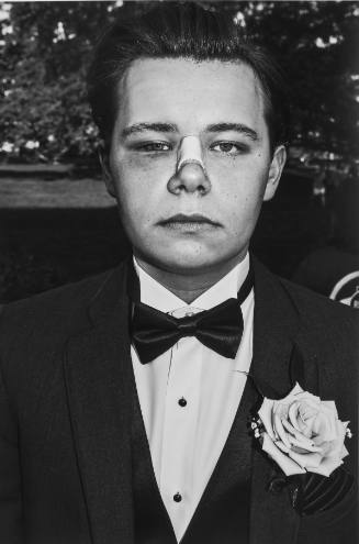 Prom boy. Outside Vassar's library.