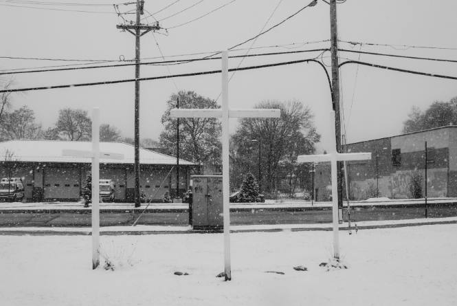 Salvation Army Crosses. Pershing Avenue, Poughkeepsie, NY.