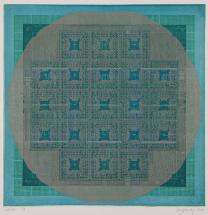 Silver Ed 6/8 9 9 (turquoise inks)