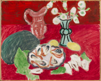 Vase de fleurs et le Plat d'huitres (Vase with Flowers and a Plate of Oysters)