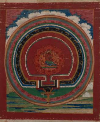 A Yantra with Power Deity Dögyel Marpo with Consort at Center