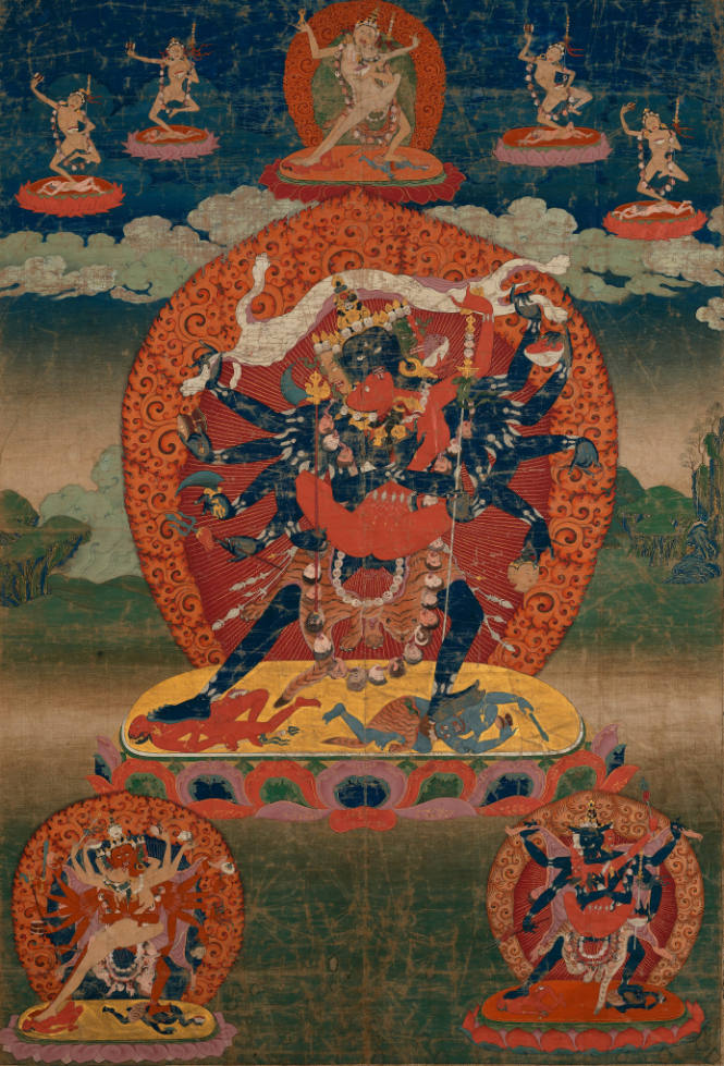 Circle of Bliss and His Consort, the Indestructible Master Practitioner