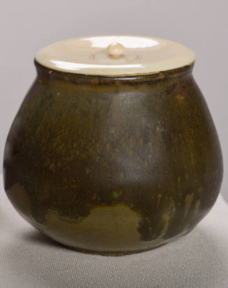 Takatori ware tea caddy