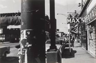 Street scene - man, pole, etc. - Chicago