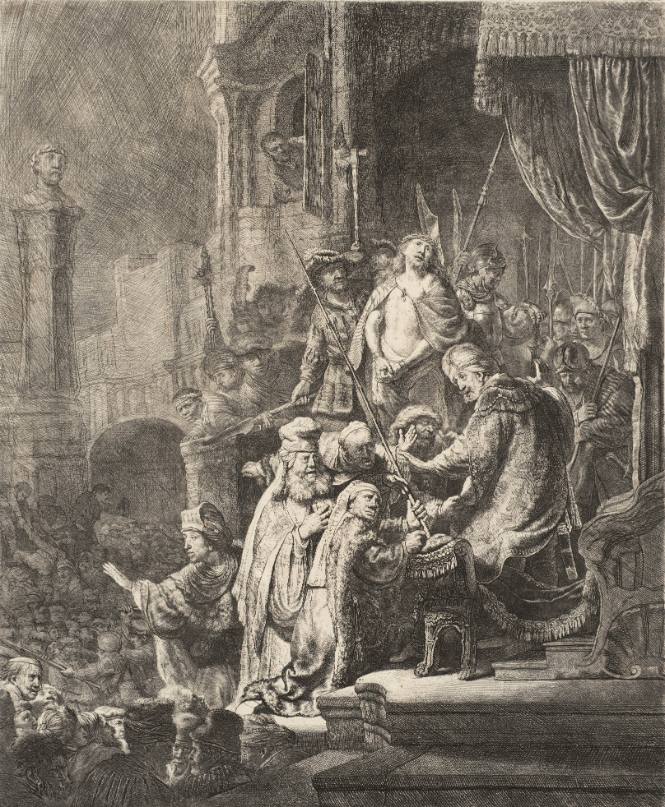 Christ Before Pilate: Large Plate