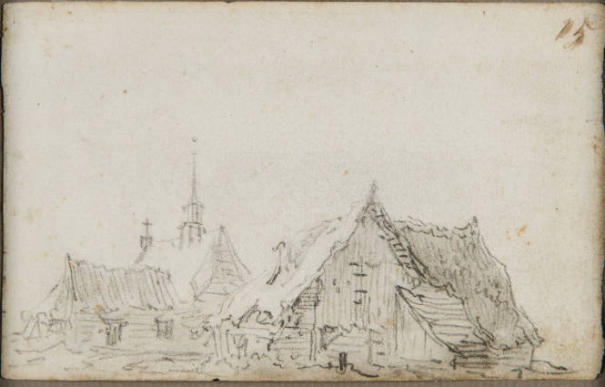 Landscape with a windmill in the distance