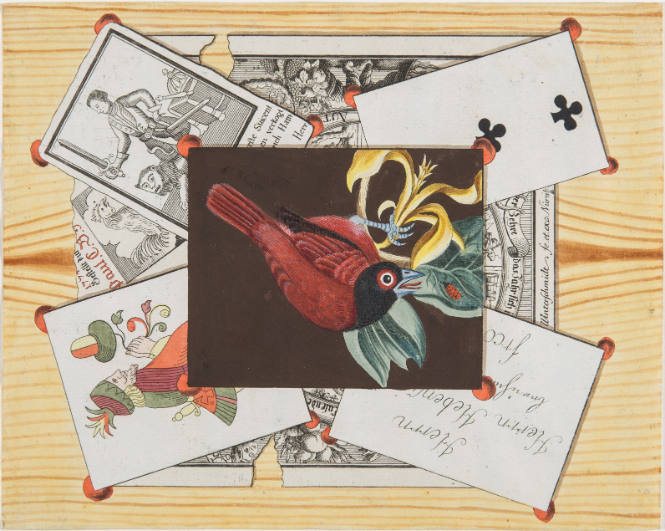 Trompe L'Oeil with Songbird and Ladybug