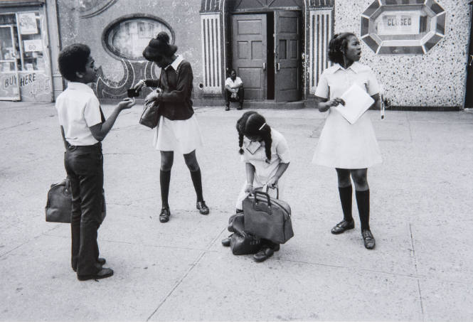 Four Children at Lenox Avenue, Harlem, NY, from the series, Harlem, U.S.A.