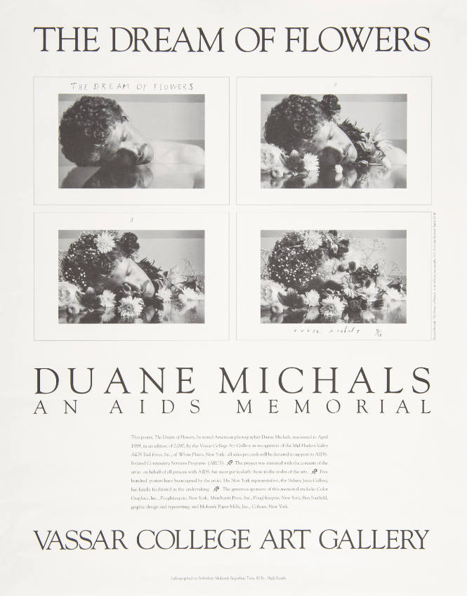 The Dream of Flowers, an AIDS Memorial Poster 