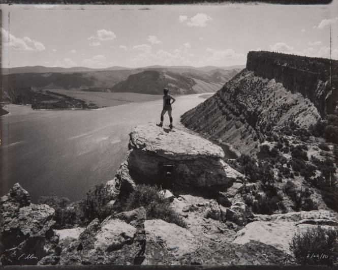 Ellen above the Green River: where O'Sullivan stood over 100 years ago