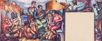 Detail of Marion Greenwood's "Blue Print for Living" fresco