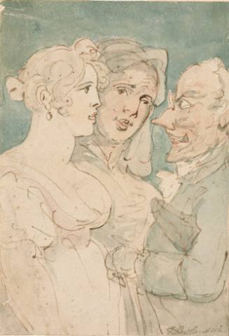 Two Women and Man