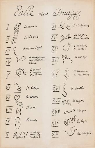 Table des Images (Jazz Portfolio 1943-44)