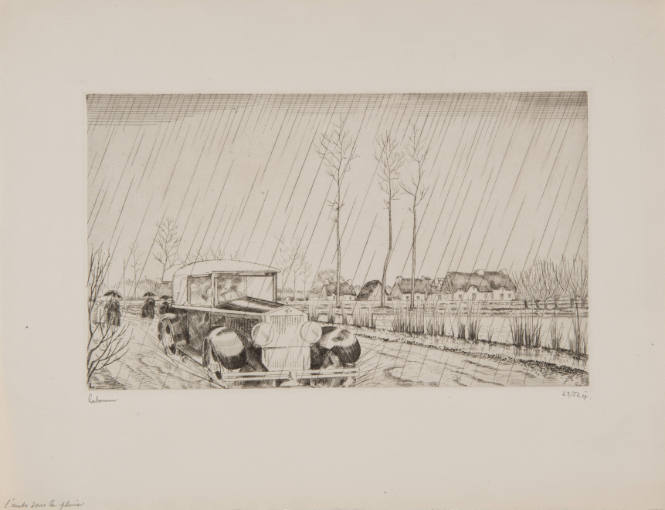 L'Auto Sous la Pluis