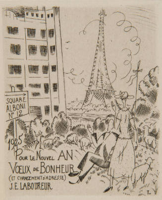 Carte A La Tour Eiffel Pour 1925
